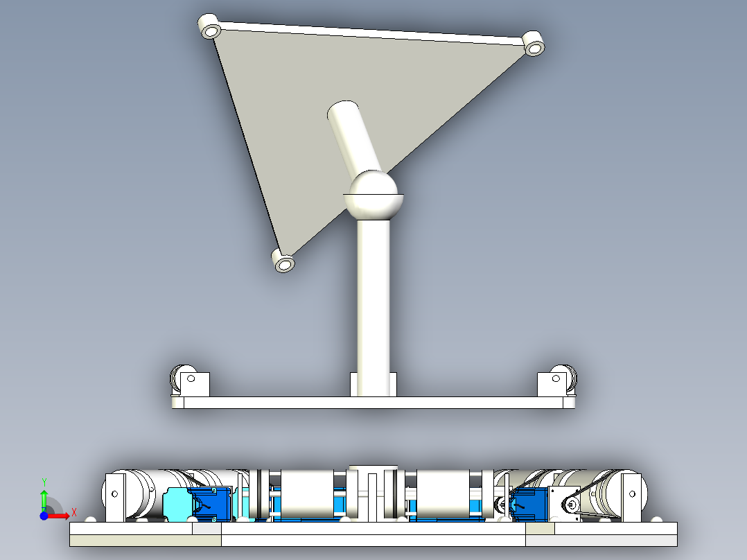 模拟振动平台前视图