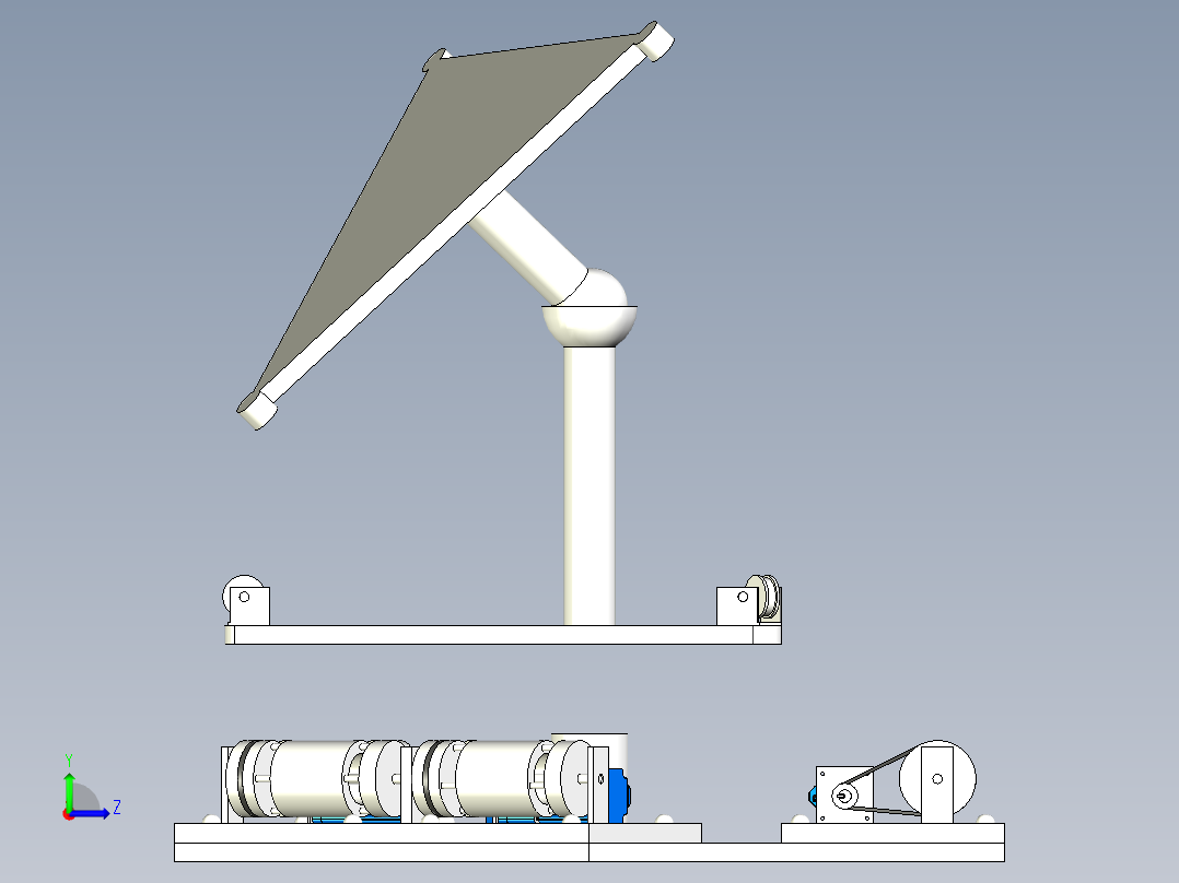 模拟振动平台左视图