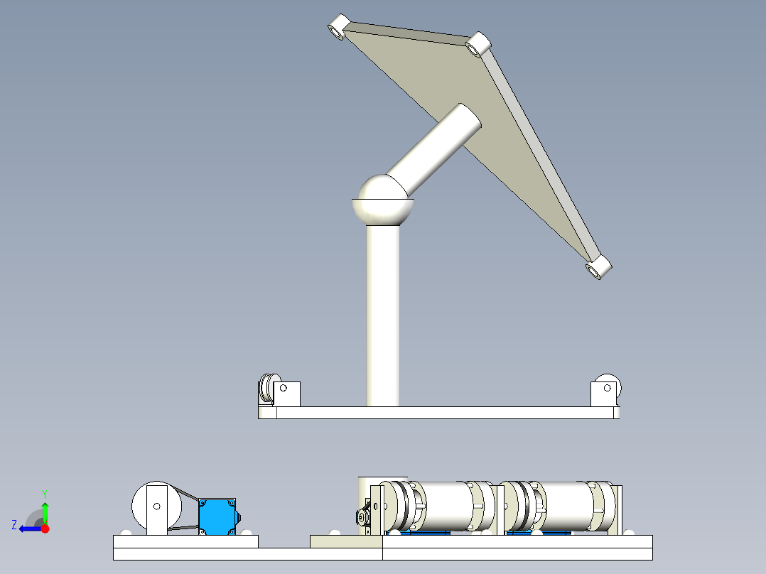 模拟振动平台右视图