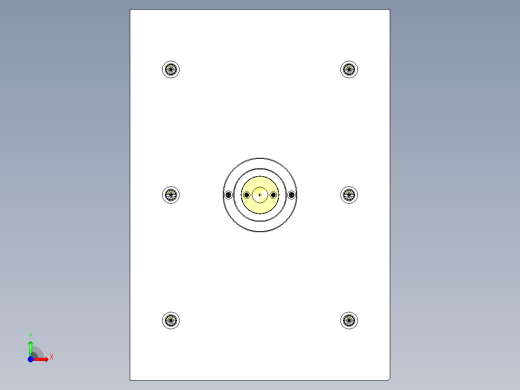 平板面壳注塑模具前视缩略图