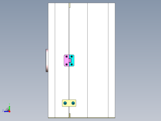 平板面壳注塑模具右视缩略图