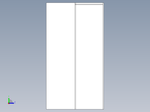 A0002897-带滑动门的衣柜 + 鞋柜左视缩略图