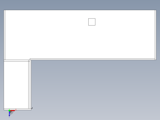 A0002897-带滑动门的衣柜 + 鞋柜俯视缩略图