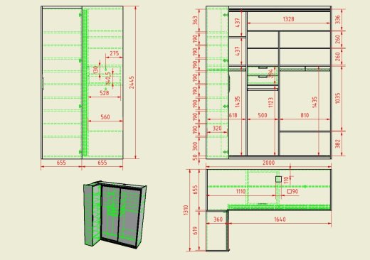 A0002897-带滑动门的衣柜 + 鞋柜缩略图