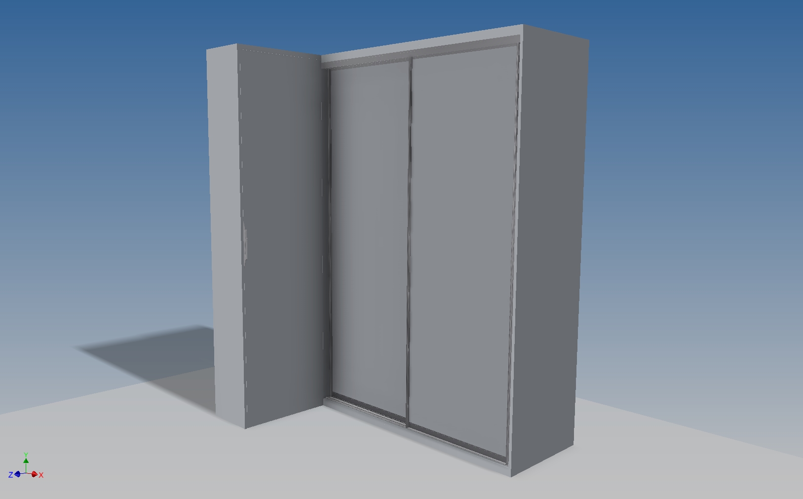 A0002897-带滑动门的衣柜 + 鞋柜