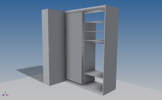 A0002897-带滑动门的衣柜 + 鞋柜缩略图