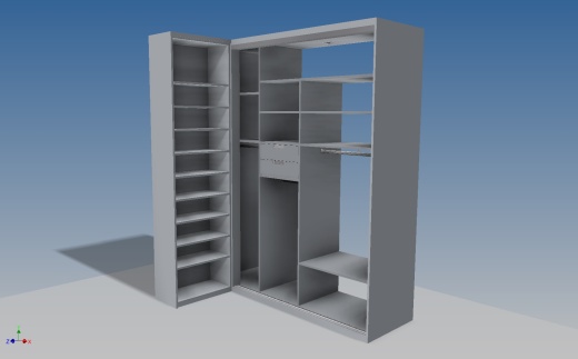 A0002897-带滑动门的衣柜 + 鞋柜缩略图