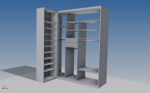 A0002897-带滑动门的衣柜 + 鞋柜缩略图