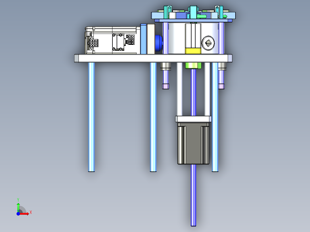 一种通用可调轴装密封圈组件前视图
