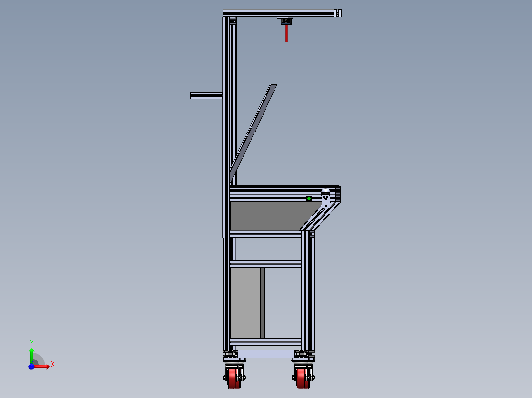 A2004837-检查站用于透射观察产品的操作台前视图
