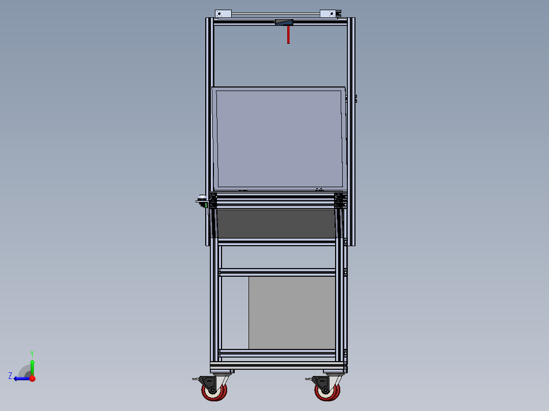 A2004837-检查站用于透射观察产品的操作台右视图