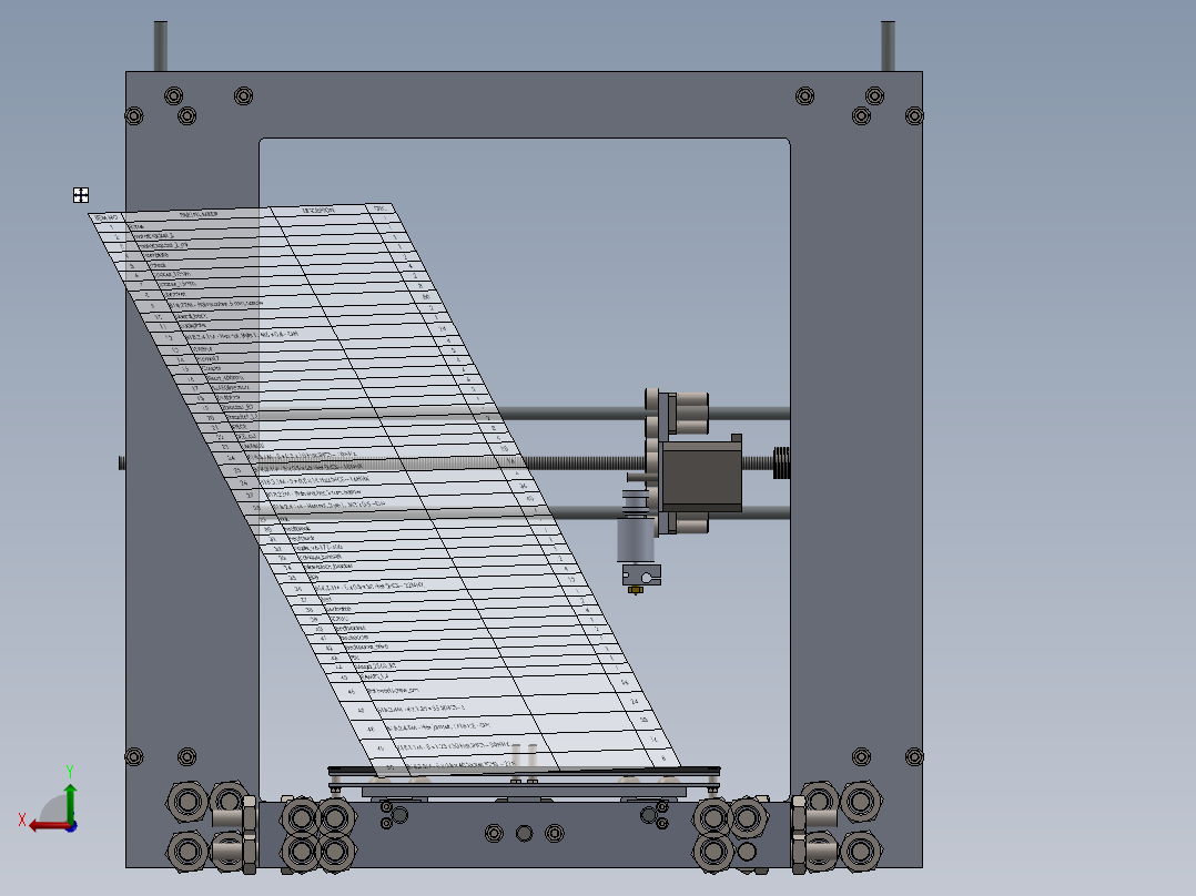 3D 打印机DY009 sw16后视图