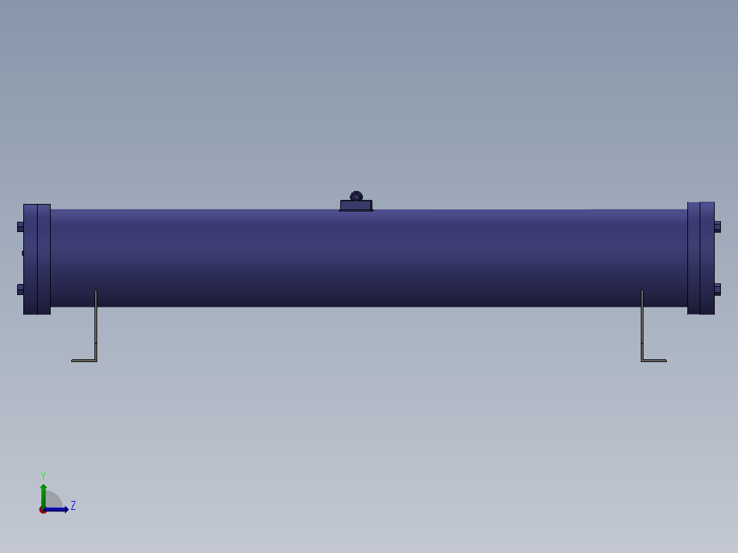液压水冷列管冷却器-cts-11左视图