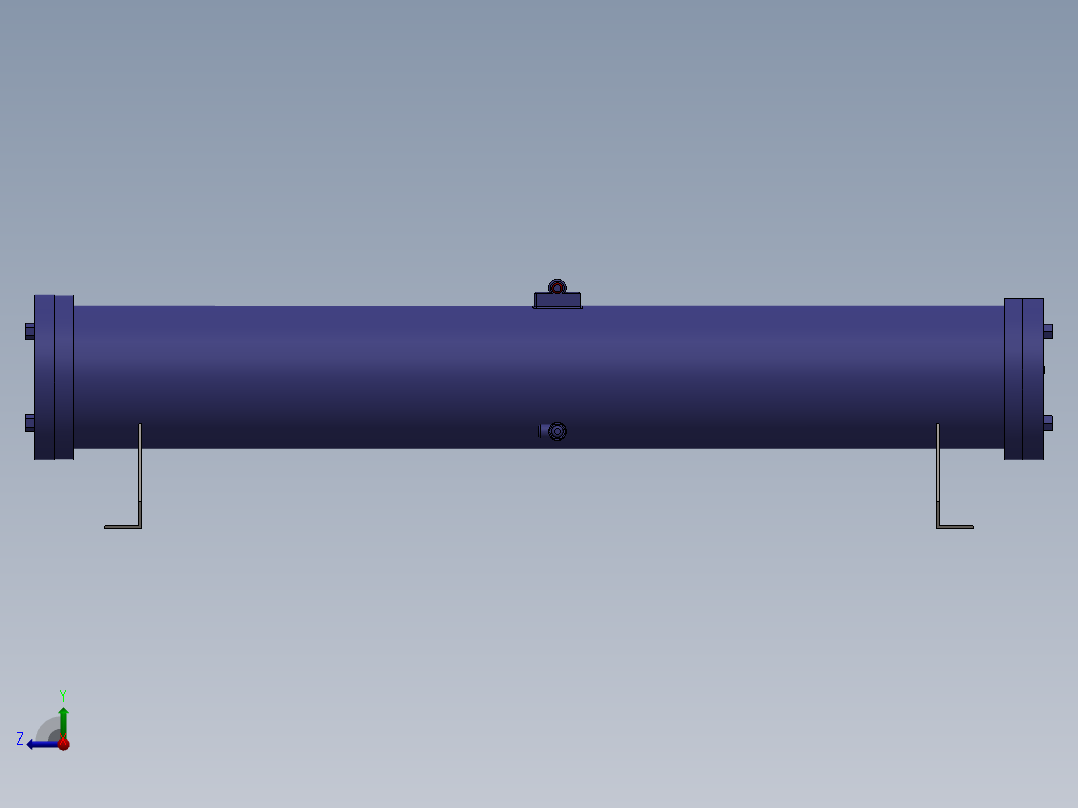 液压水冷列管冷却器-cts-11右视图