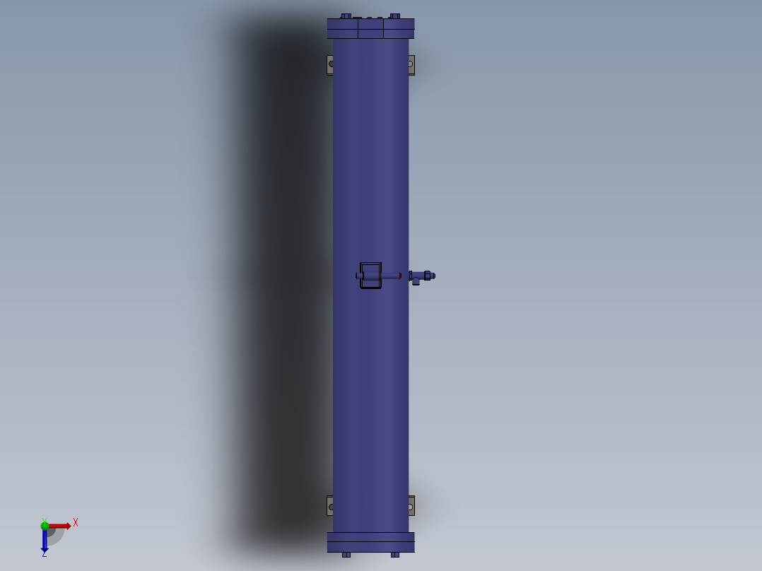 液压水冷列管冷却器-cts-11俯视图