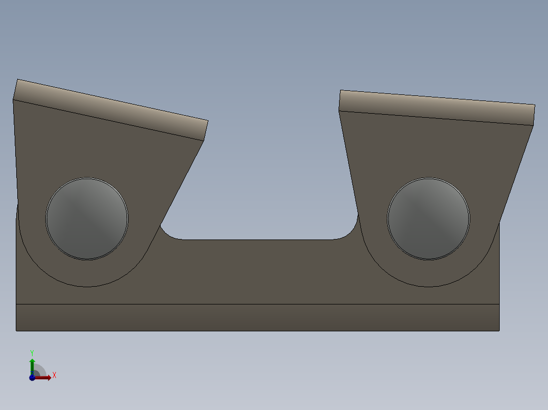 磁性垂直焊盘前视图