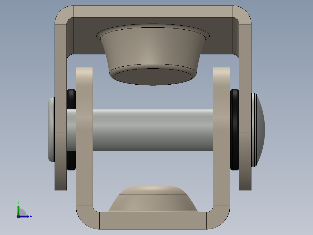磁性垂直焊盘左视图