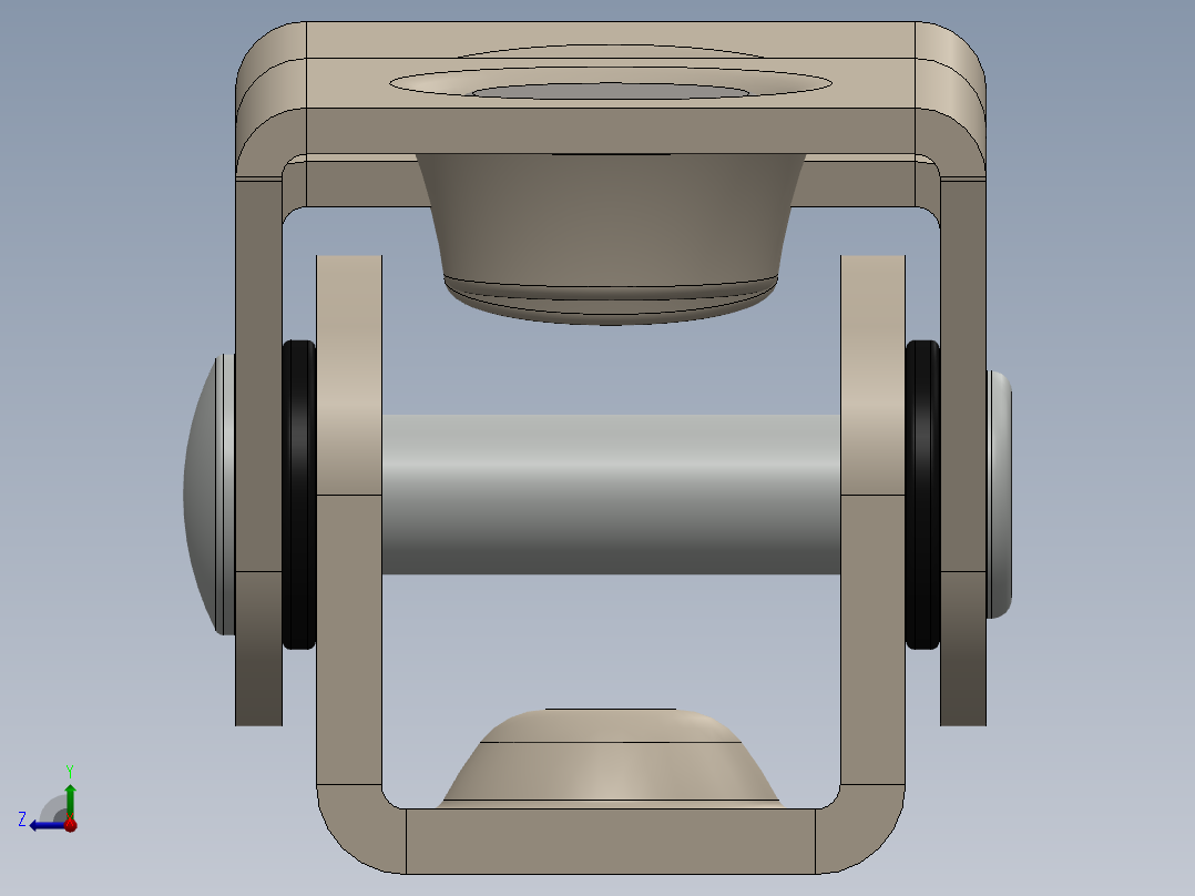 磁性垂直焊盘右视图