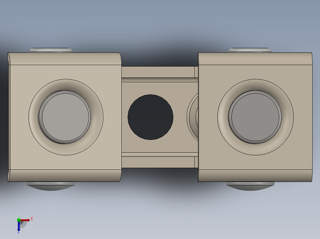 磁性垂直焊盘俯视图
