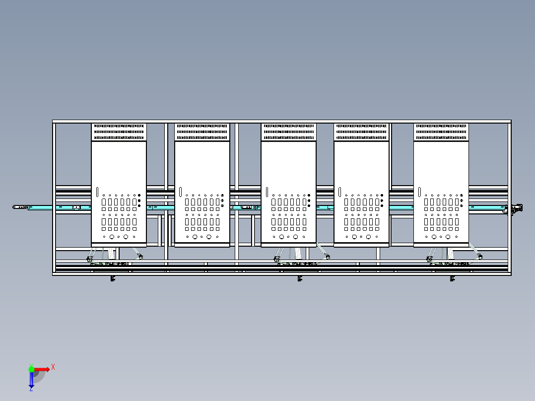 并联机械手分选装配工作站设计俯视图