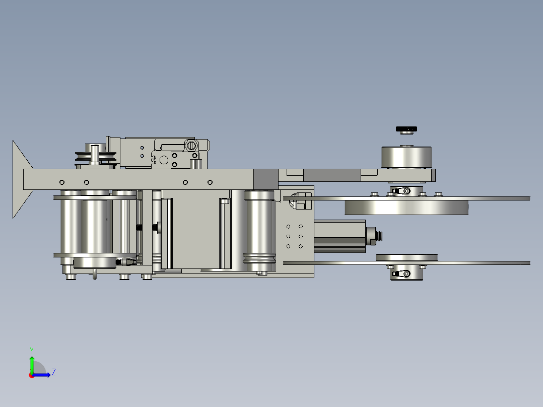 压合设备自动化机加工生产线设计-贴标头-V1左视图
