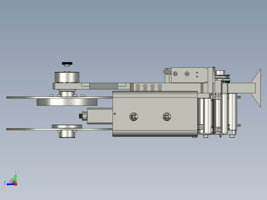 压合设备自动化机加工生产线设计-贴标头-V1右视缩略图