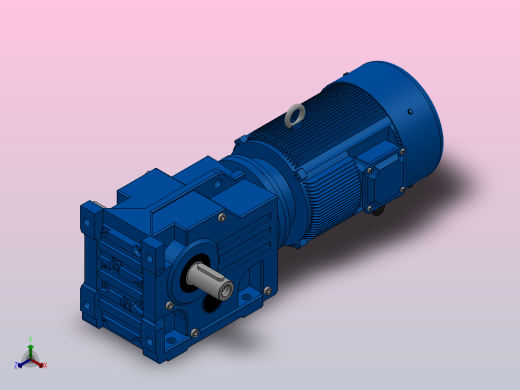 K37底脚轴伸式安装螺旋锥齿轮减速机K37-Y0.55-4P-12.14-M1-0°-A+B