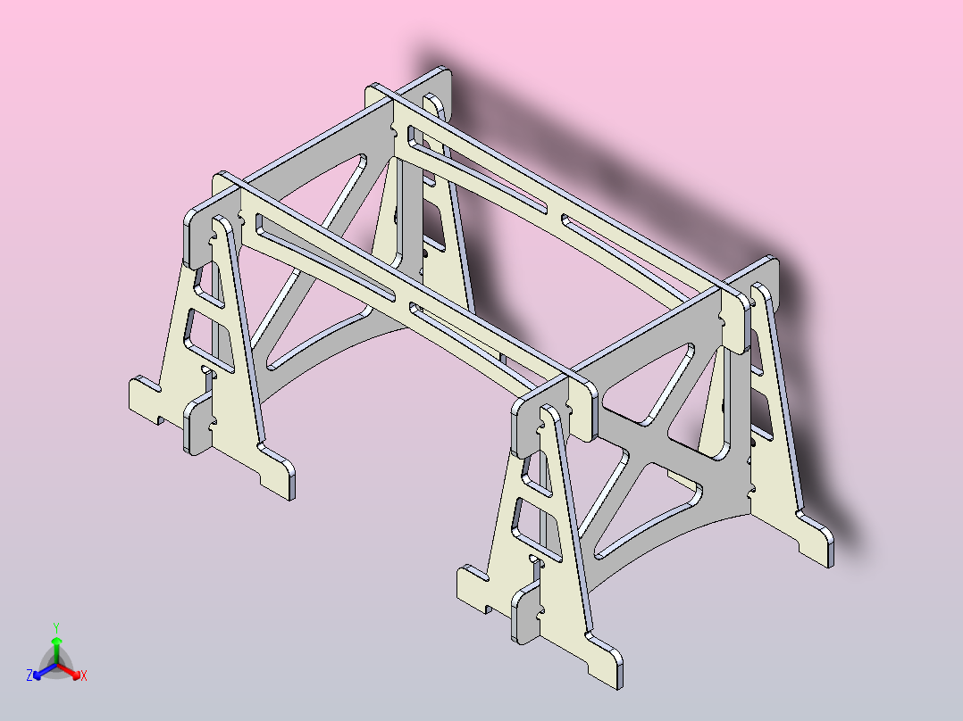 胶合板工作台1主视图