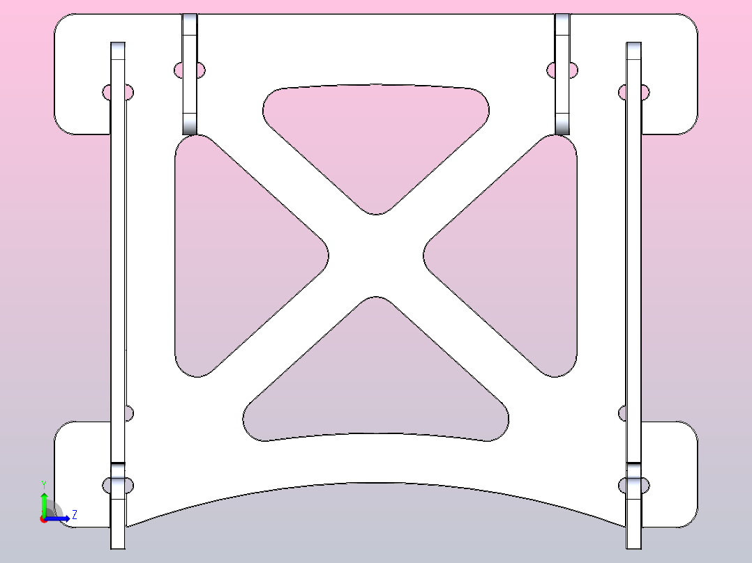 胶合板工作台1左视图
