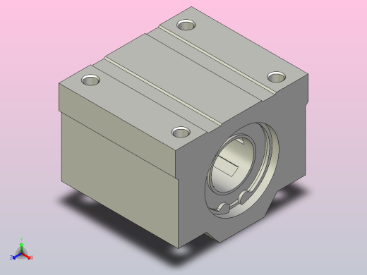 标准型SCLM箱式直线轴承[SCLM-16-E]正等轴测缩略图