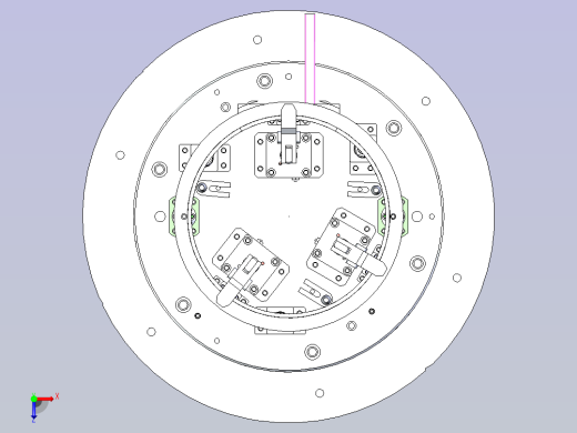 一款飞轮壳夹具模型俯视缩略图