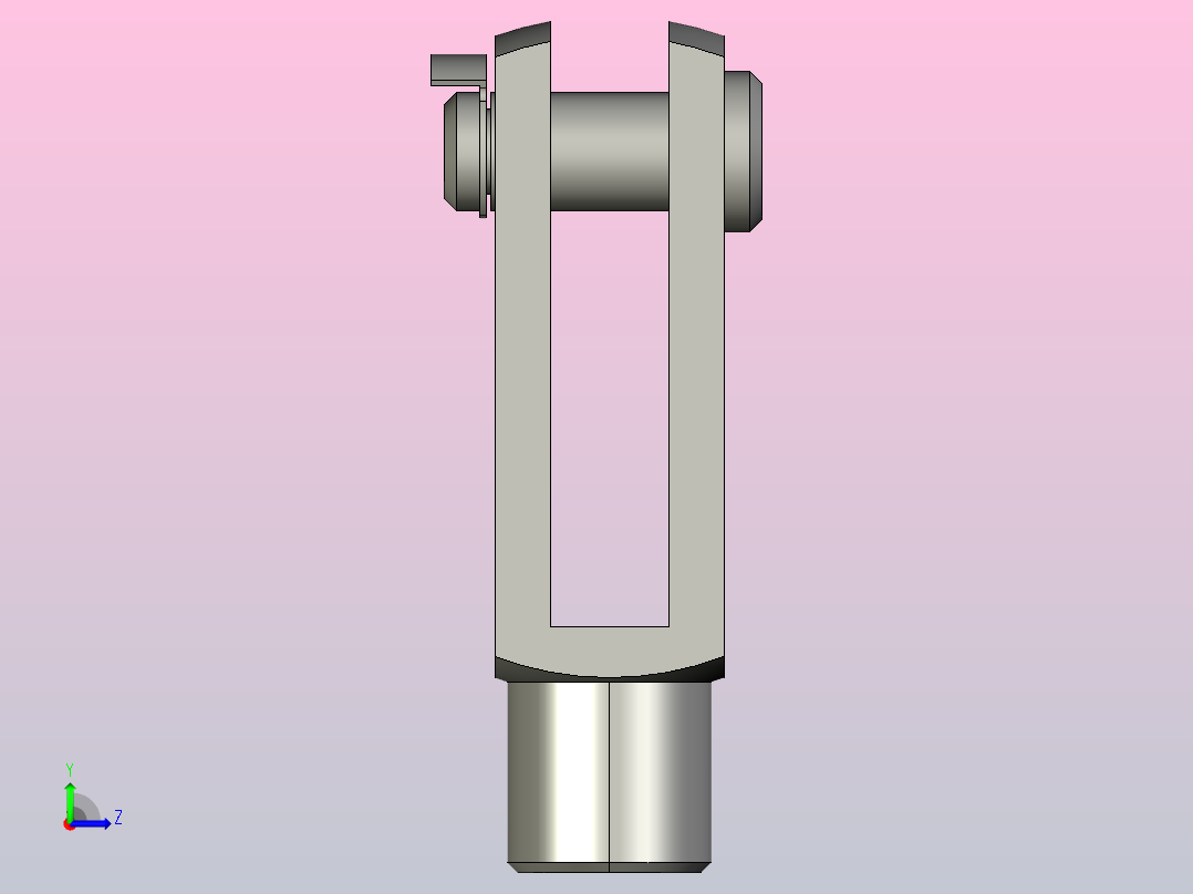 GN 751-ST 叉形接头[GN_751-14-56-M14-KL]左视图