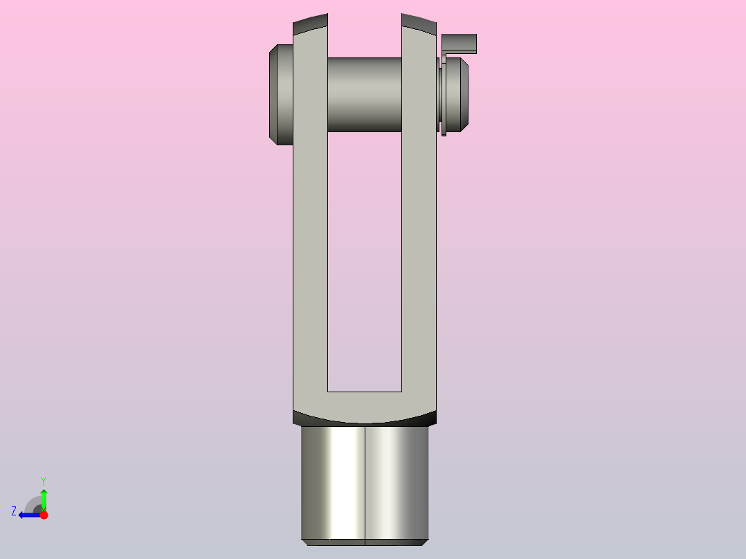 GN 751-ST 叉形接头[GN_751-14-56-M14-KL]右视图