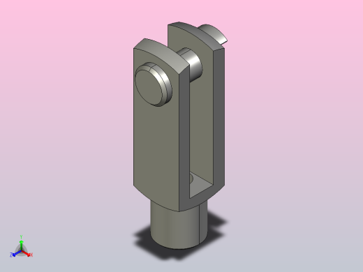 GN 751-ST 叉形接头[GN_751-14-56-M14-KL]正等轴测缩略图