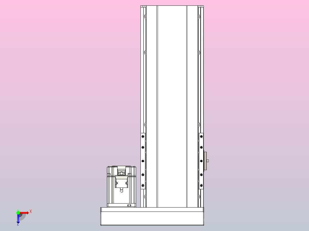 日规模组半封闭丝杆TPA-HNR-175D-2510C-L300-ML-C-P75-N3俯视图