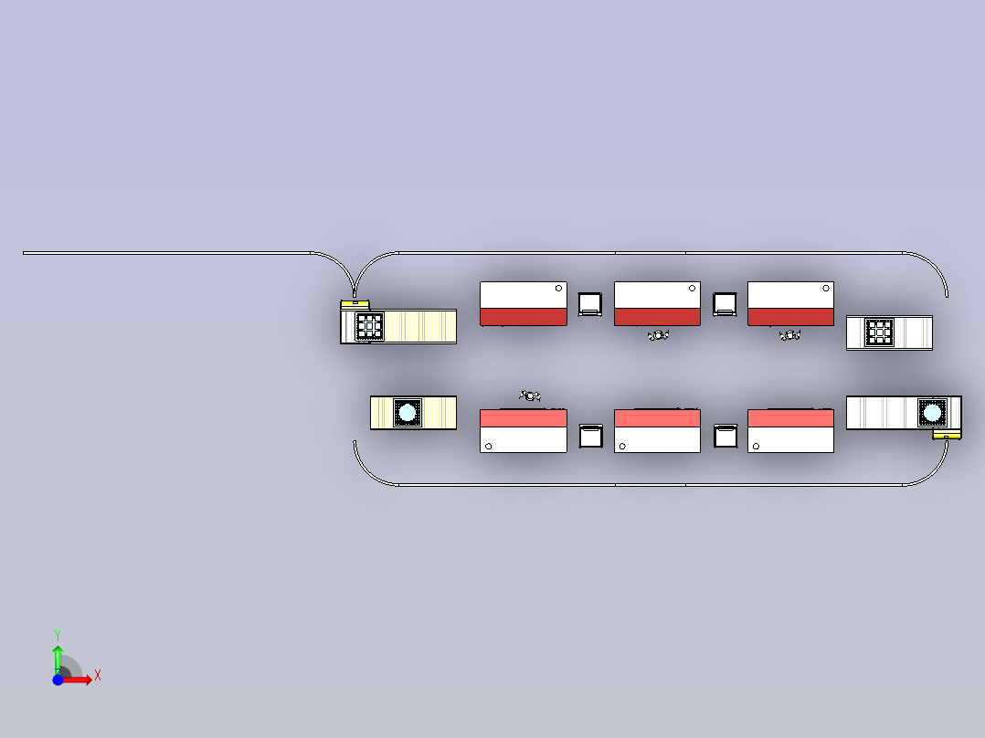 简易FMS模型前视图