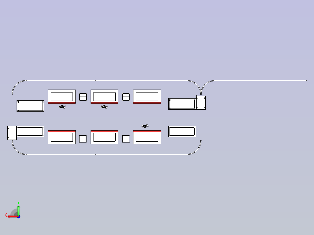 简易FMS模型后视图