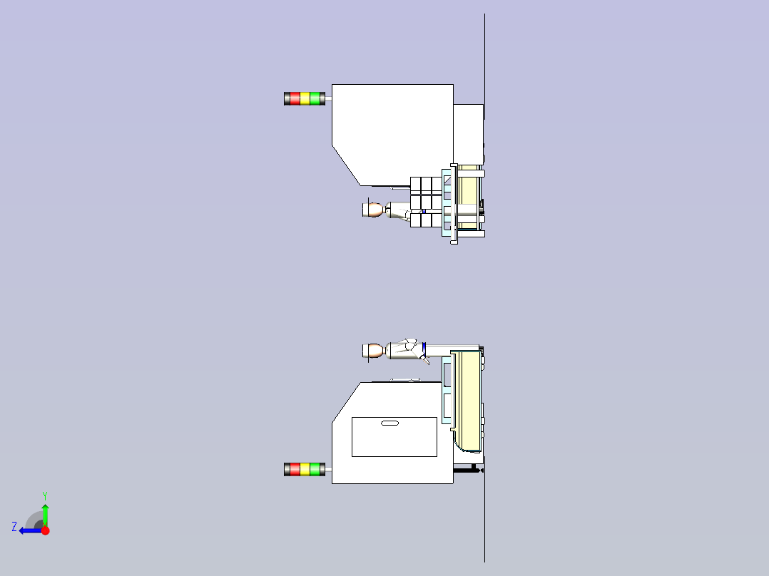 简易FMS模型右视图