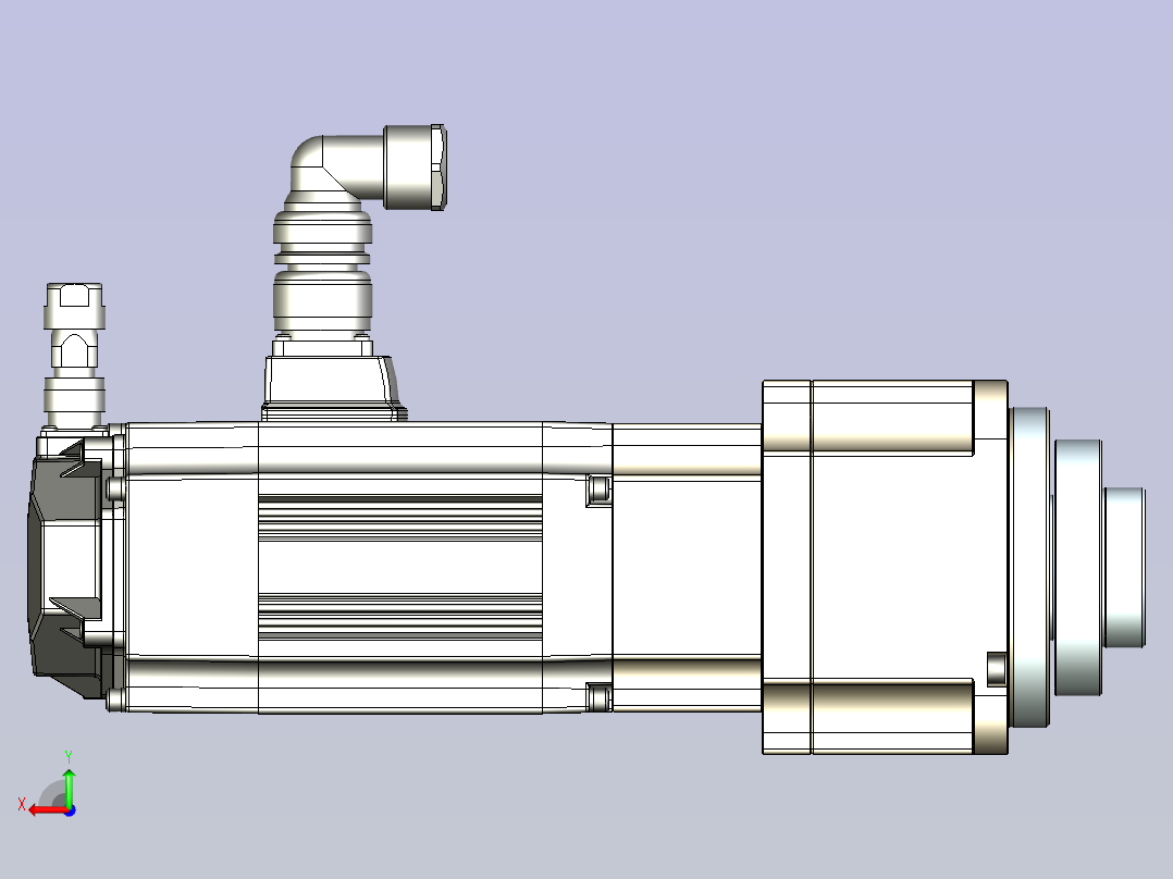 JSCC精研伺服减速电机 130mhf10后视图