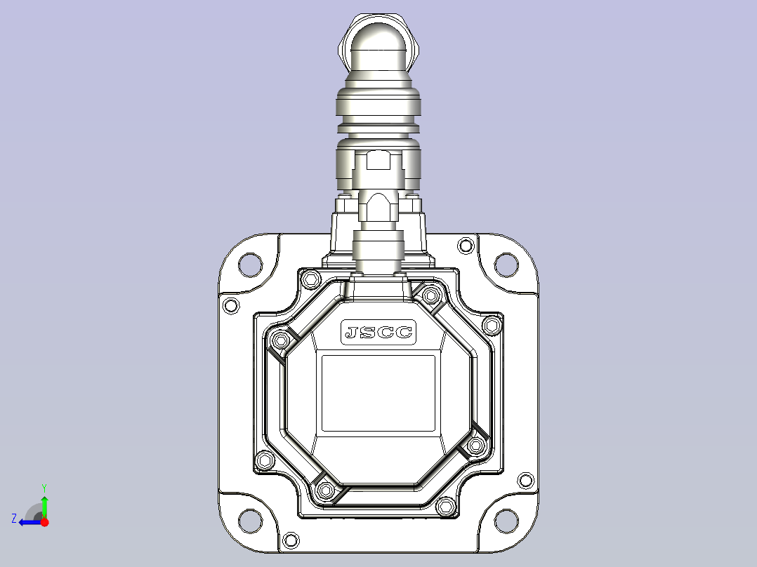 JSCC精研伺服减速电机 130mhf10右视图