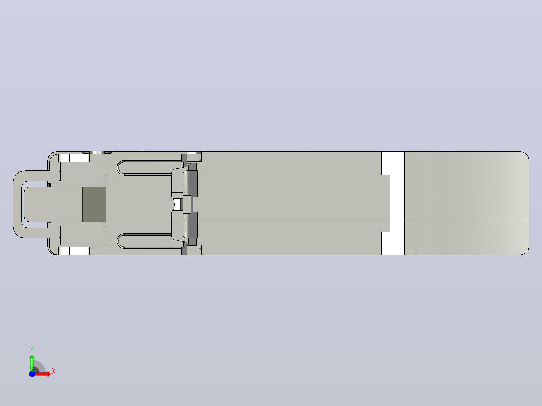 CB-80DC塑料外壳式断路器三维模型前视图
