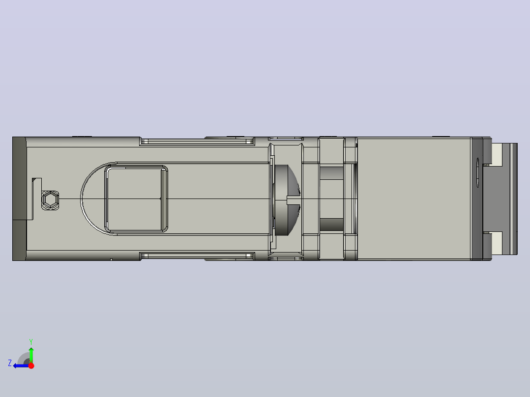 CB-80DC塑料外壳式断路器三维模型右视图