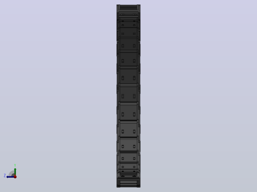 弯曲半径190内高25两侧打开型DB封闭式拖链_DMD25CDBA-25-38-190R-30右视缩略图