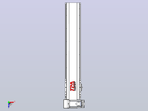 皮带直线轴半封闭可选导轨TPA-HNB-120D-110-L500-LU-Y-P40-N3俯视缩略图