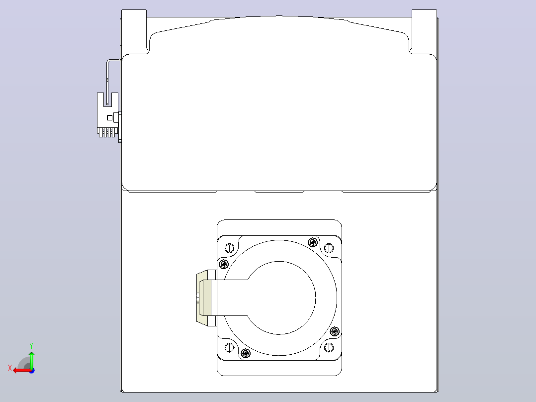 日规模组半封闭丝杆TPA-HNR-202D-2510C-L500-MP-C-P75-N3后视图