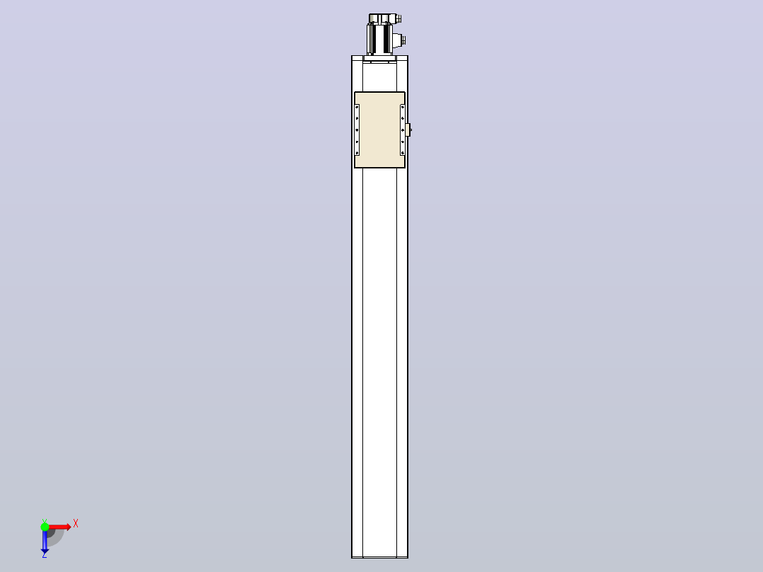 滚珠丝杠直线轴带导轨全封闭TPA-HCR-220D-3210C-L1500-M-Y-P1K-N3俯视图