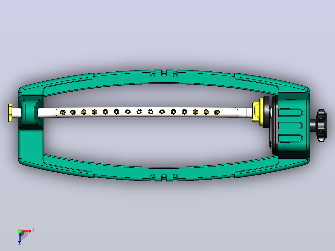 洒水器俯视图