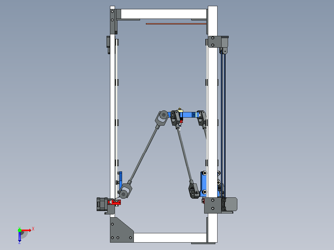 Alu-Frame 3D打印机俯视图