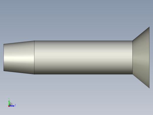 GB846_FZ-85 Z型槽F型沉头自攻螺钉左视缩略图