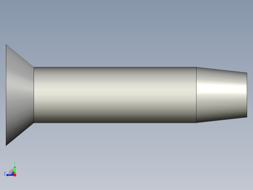 GB846_FZ-85 Z型槽F型沉头自攻螺钉右视缩略图